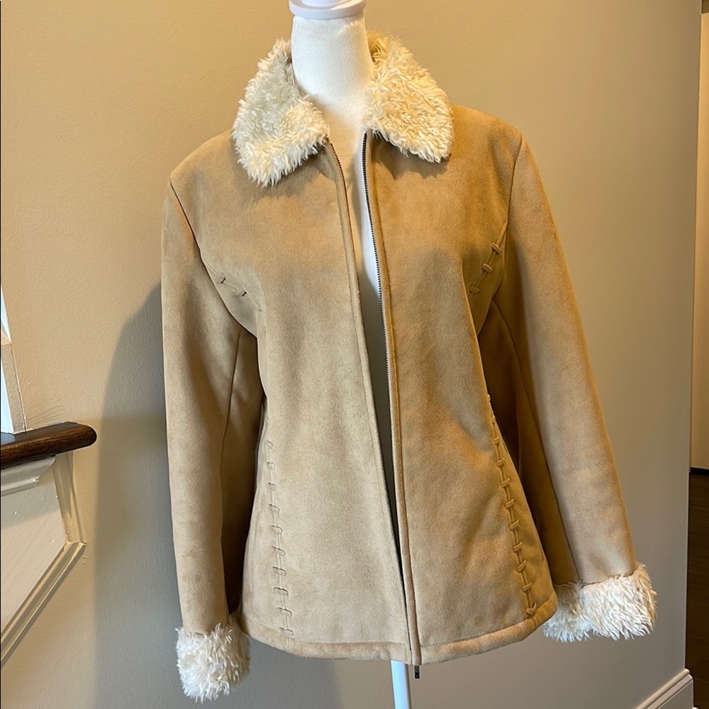 Tan Shearling Women's Jacket